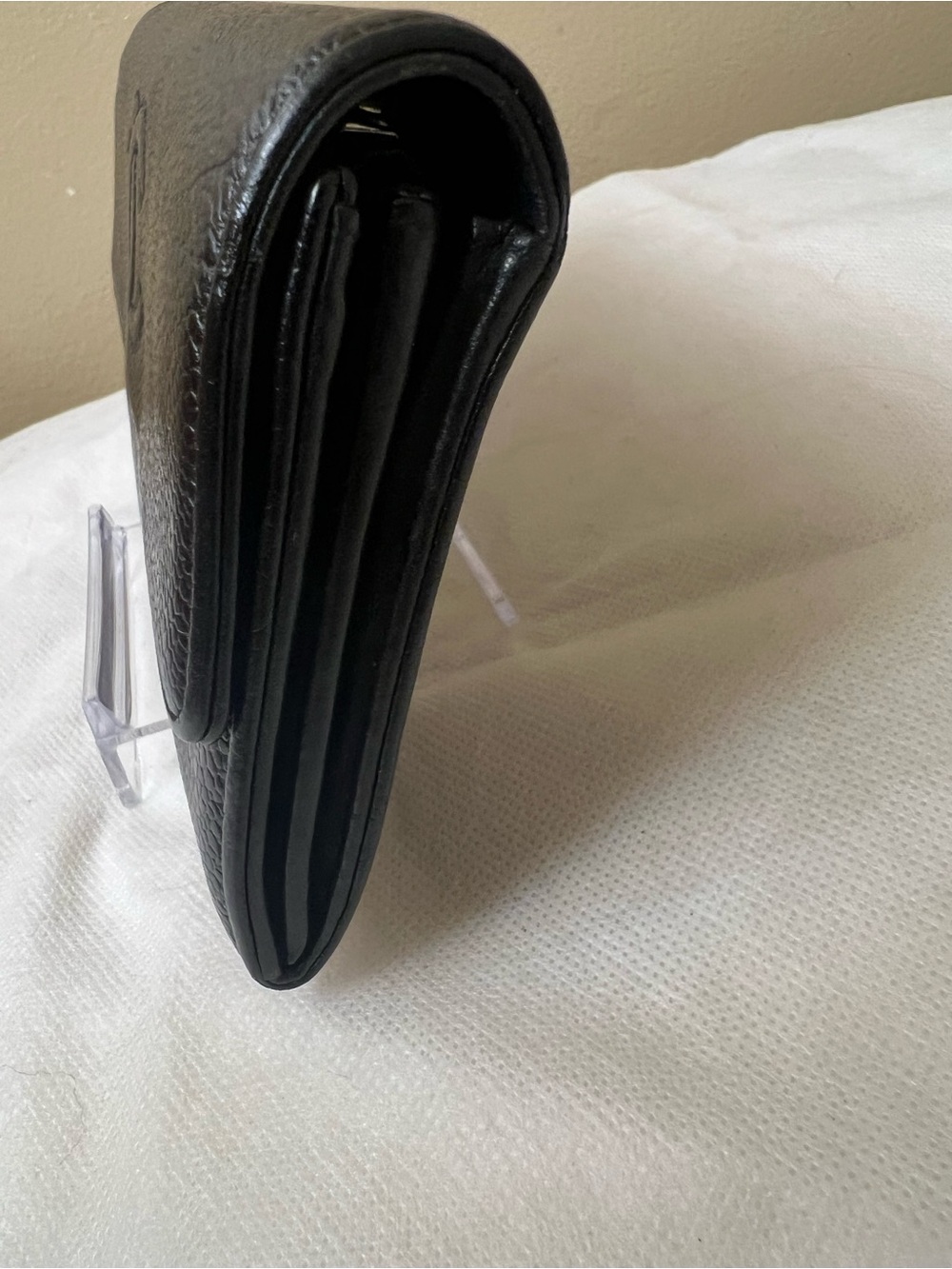 Chanel Black Caviar long Leather Wallet Clutch - Picture 7 of 13